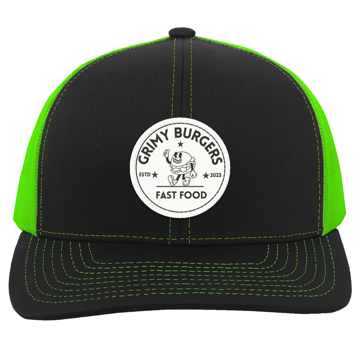 Grimy Burgers Trucker Snap Back - Patch