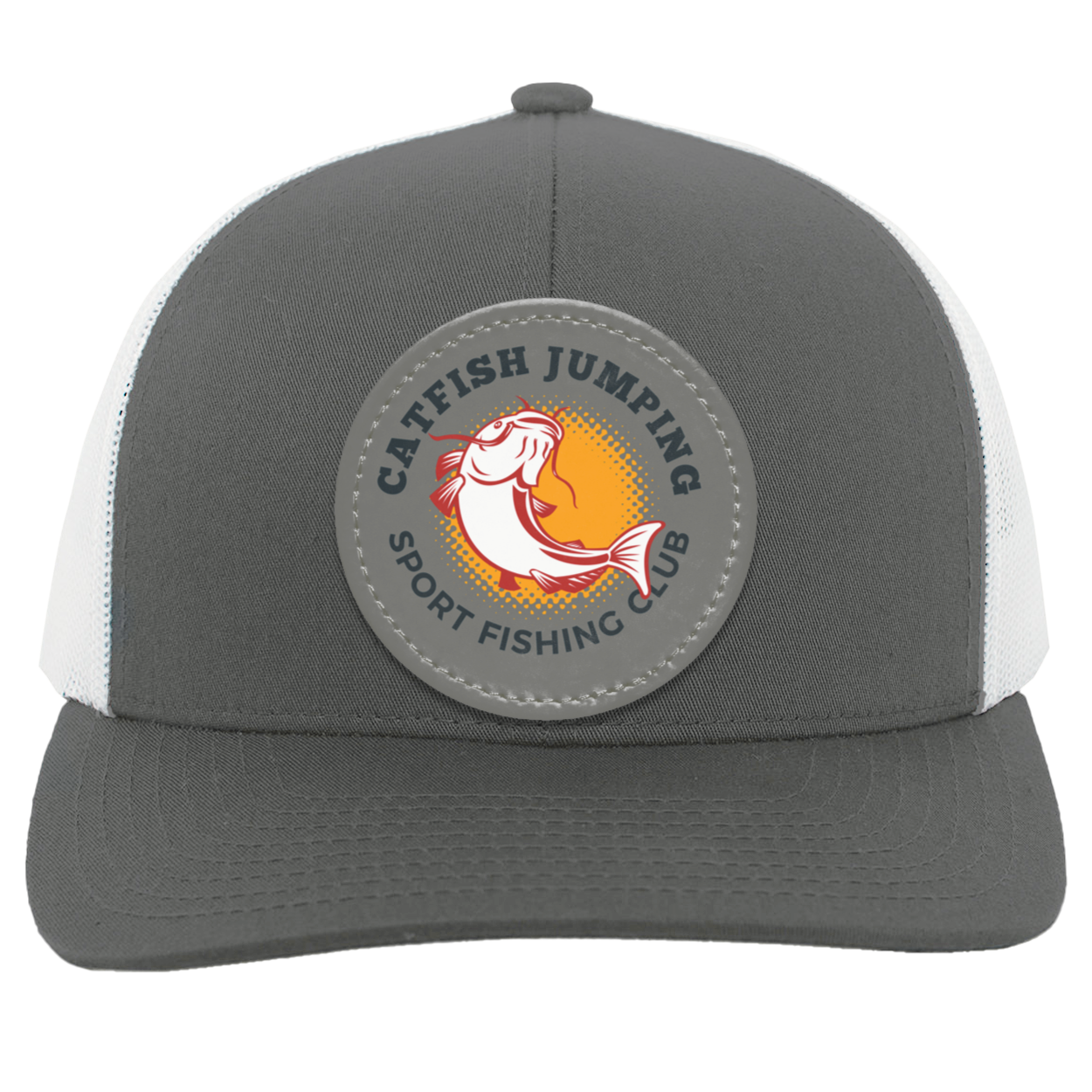 Catfish Jumping Trucker Snap Back - Patch
