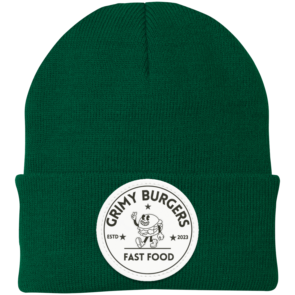 Grimy Burgers Knit Cap - Patch