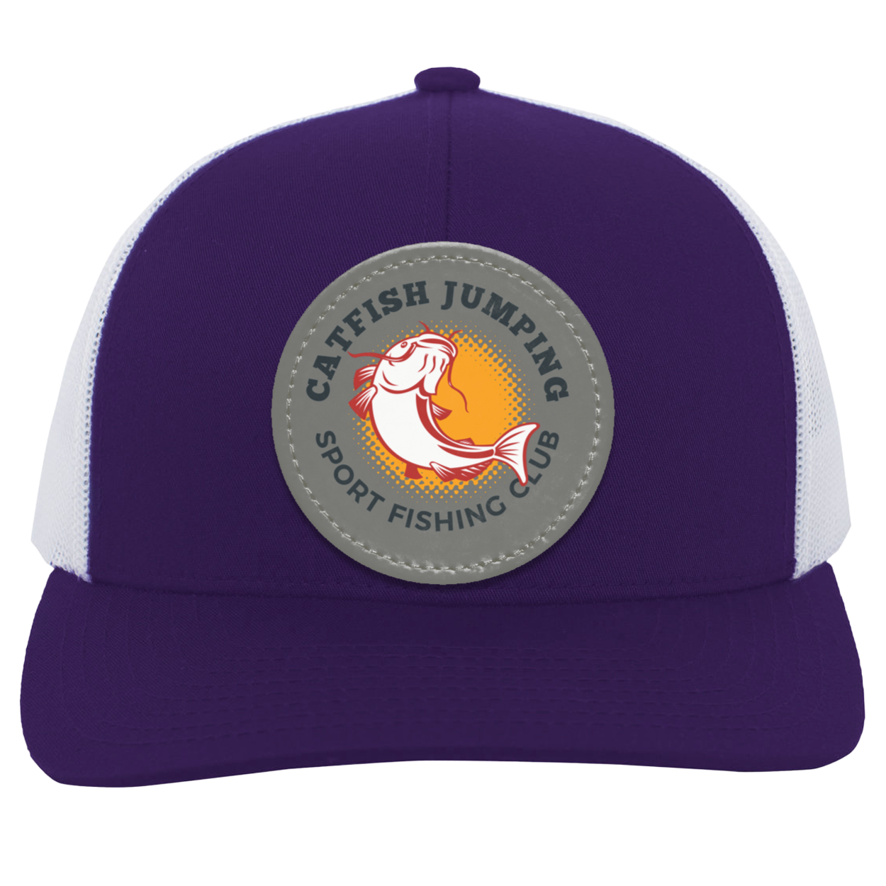 Catfish Jumping Trucker Snap Back - Patch