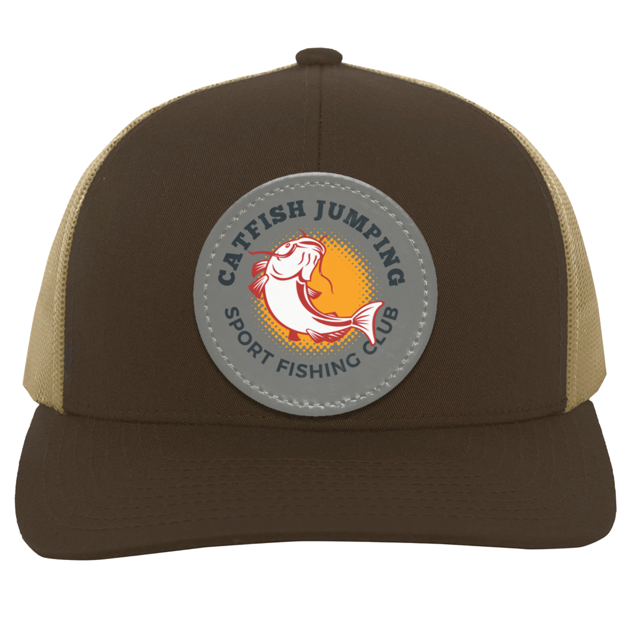 Catfish Jumping Trucker Snap Back - Patch