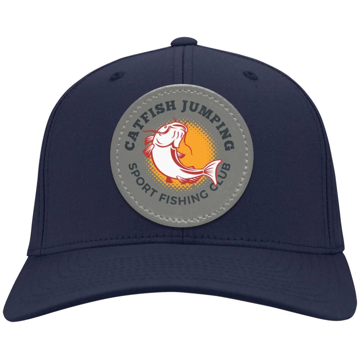 Catfish Jumping Trucker Snap Back - Patch