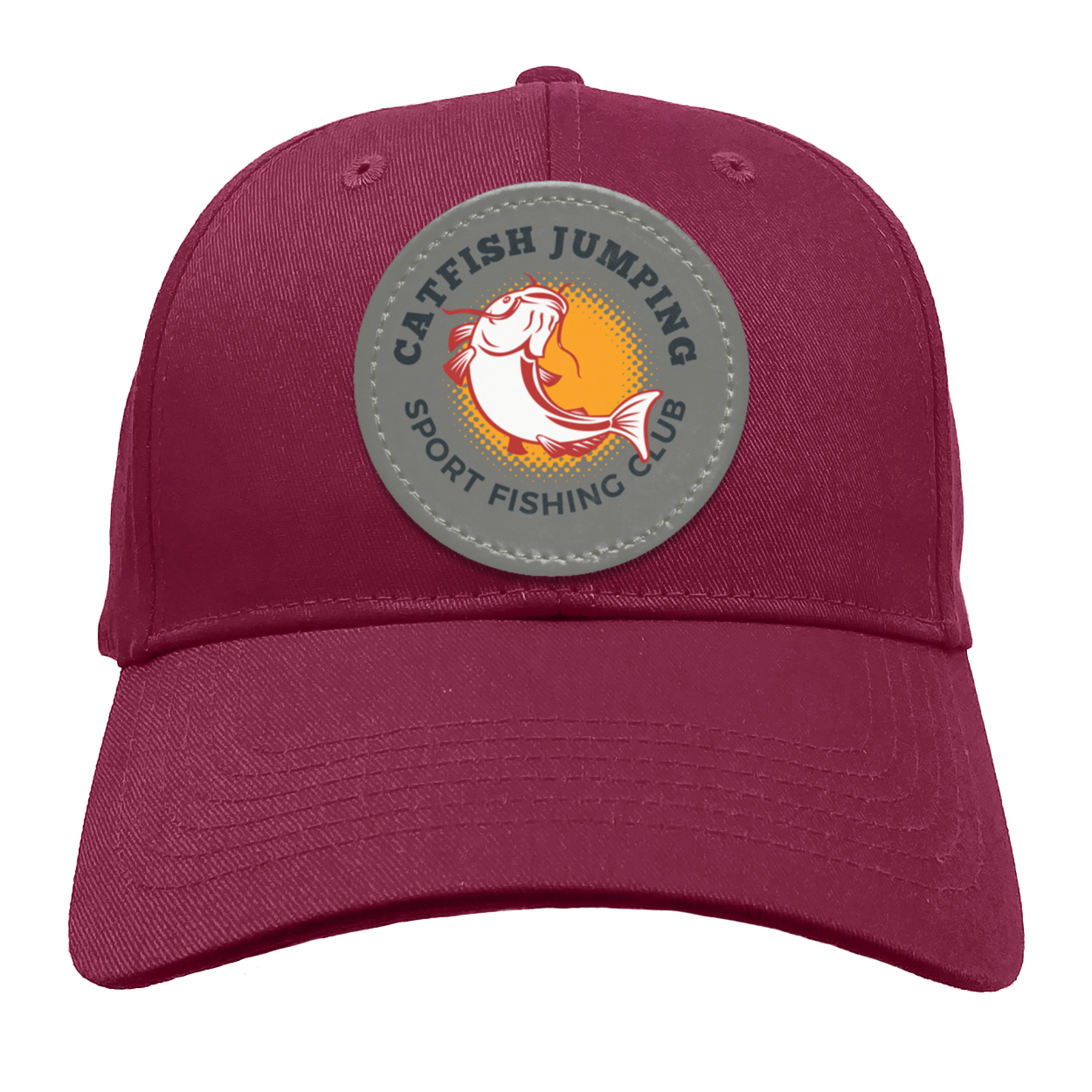 Catfish Jumping Trucker Snap Back - Patch