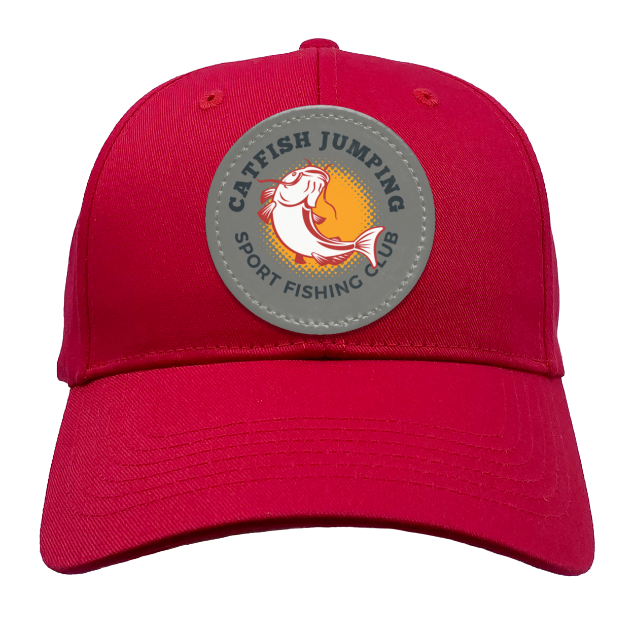 Catfish Jumping Trucker Snap Back - Patch
