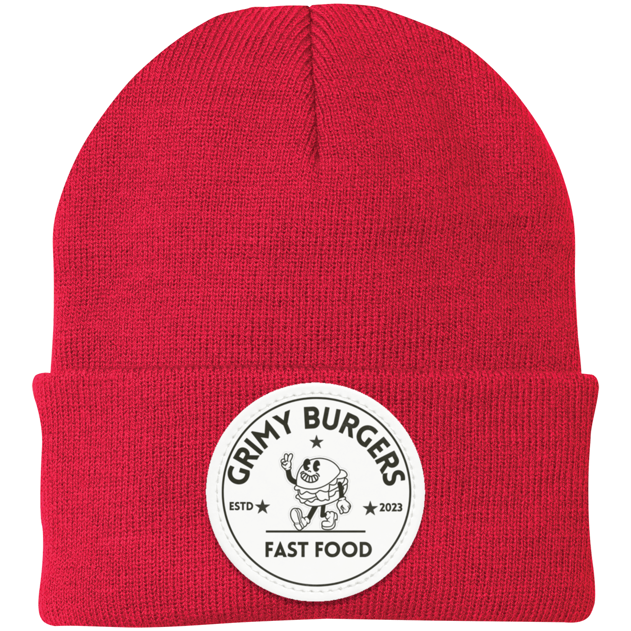 Grimy Burgers Knit Cap - Patch