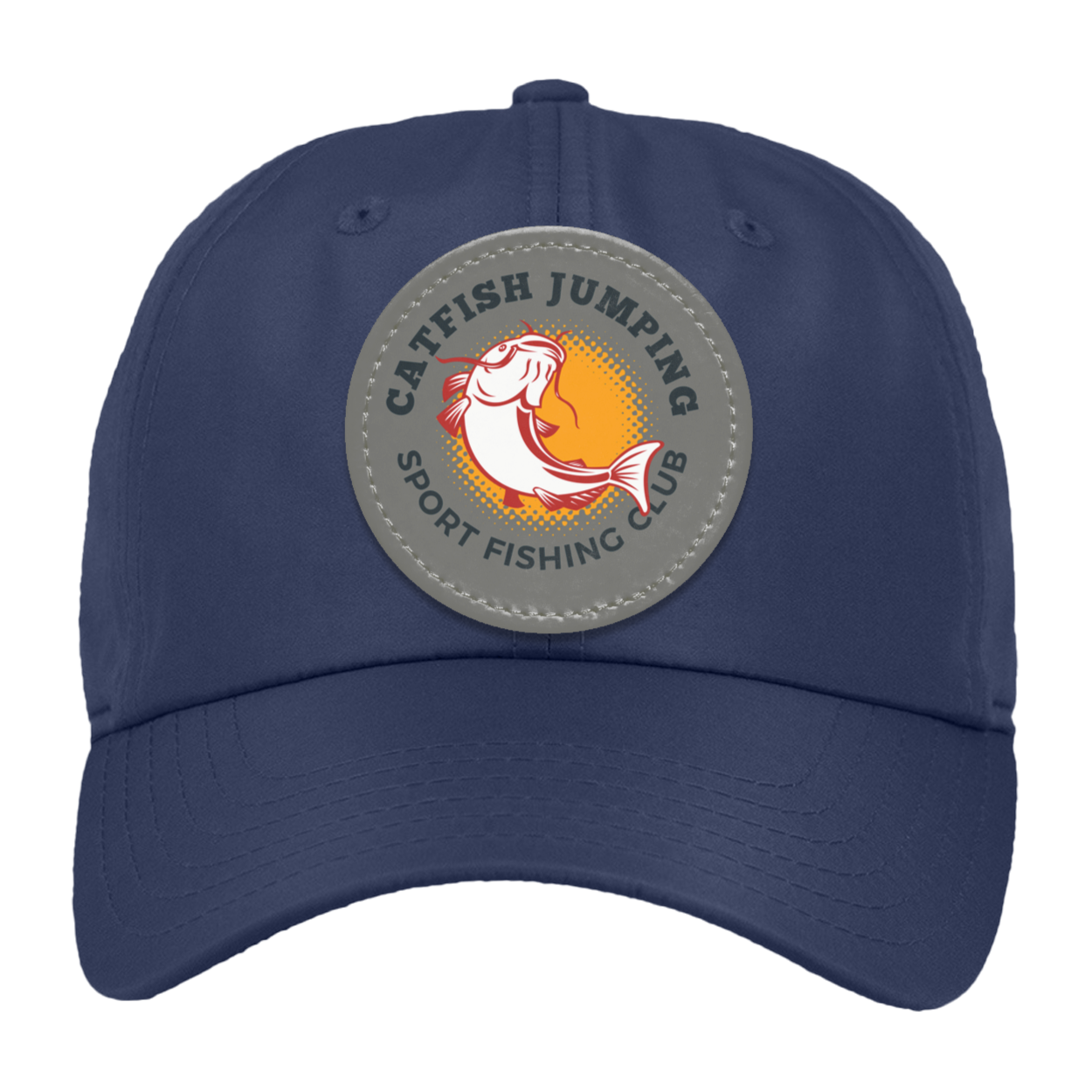 Catfish Jumping Trucker Snap Back - Patch