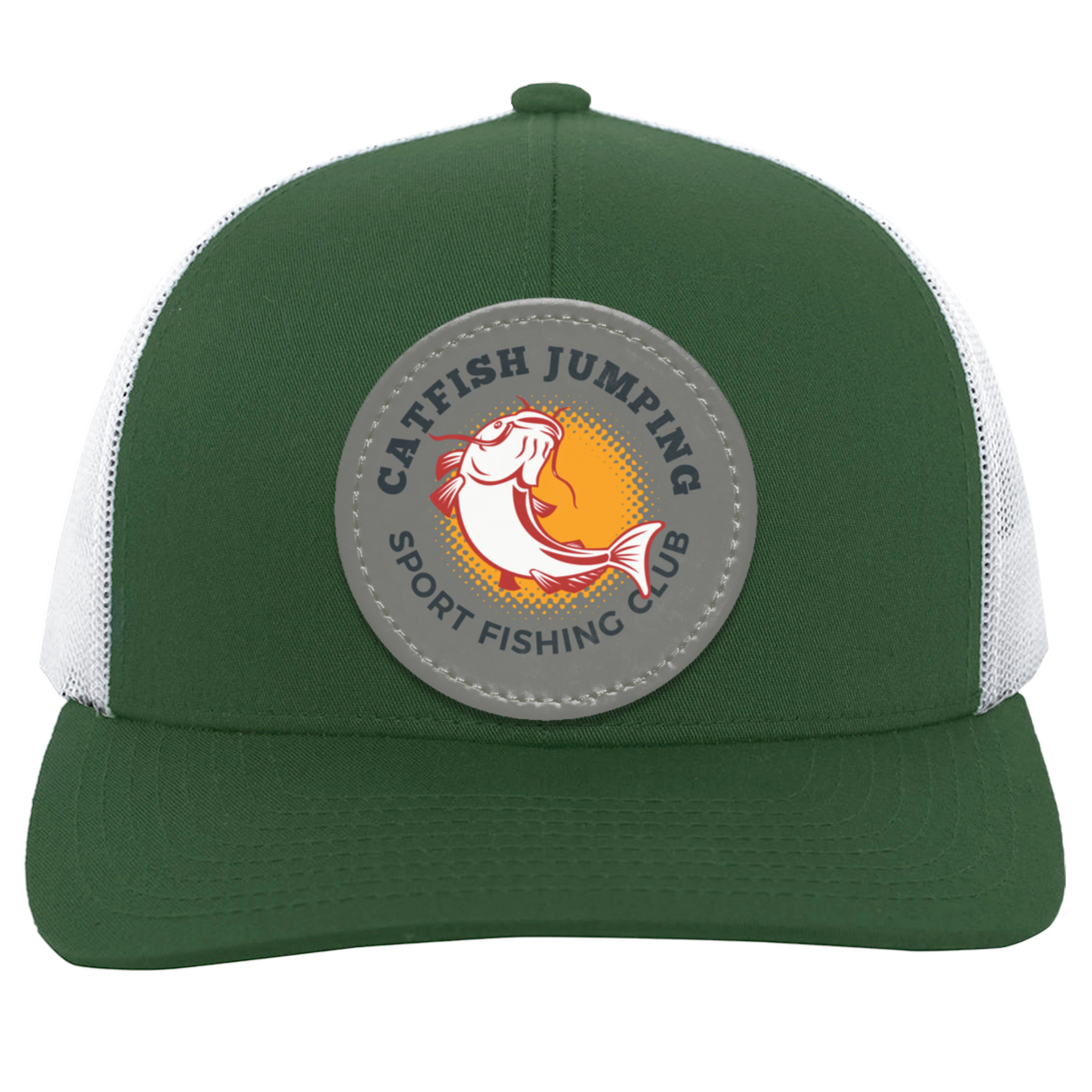 Catfish Jumping Trucker Snap Back - Patch
