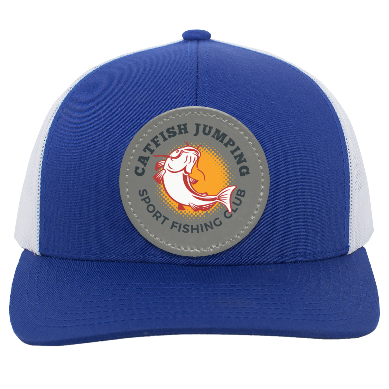 Catfish Jumping Trucker Snap Back - Patch