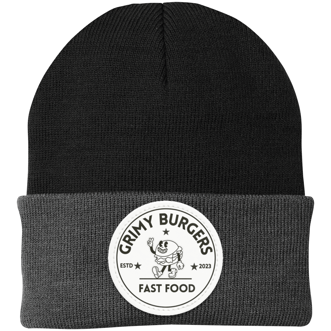 Grimy Burgers Knit Cap - Patch