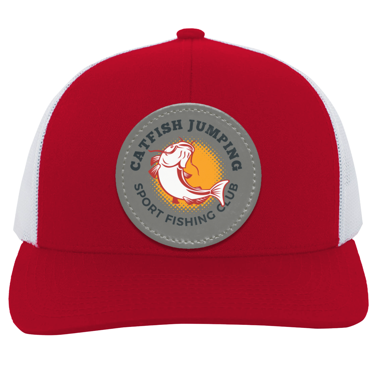 Catfish Jumping Trucker Snap Back - Patch