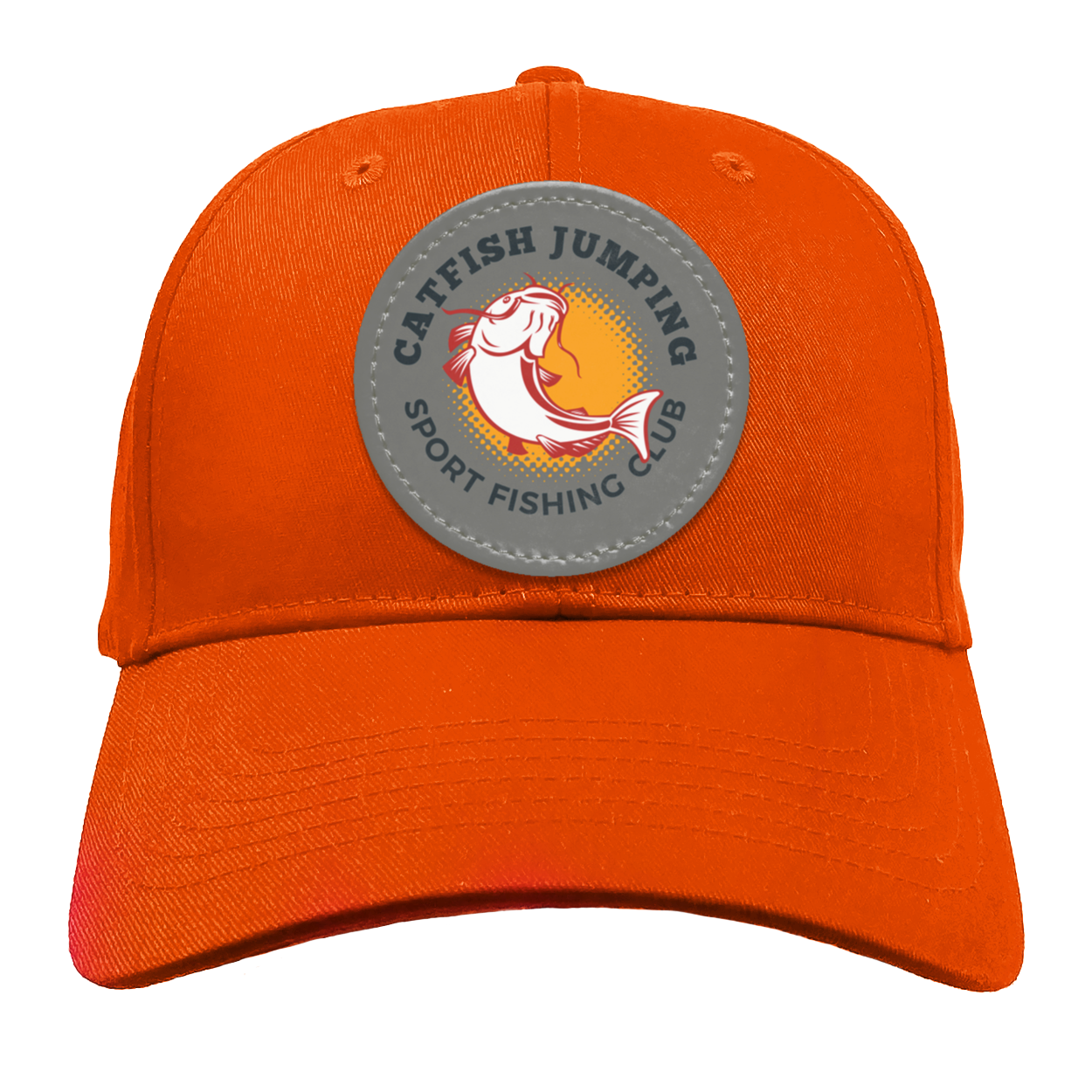 Catfish Jumping Trucker Snap Back - Patch
