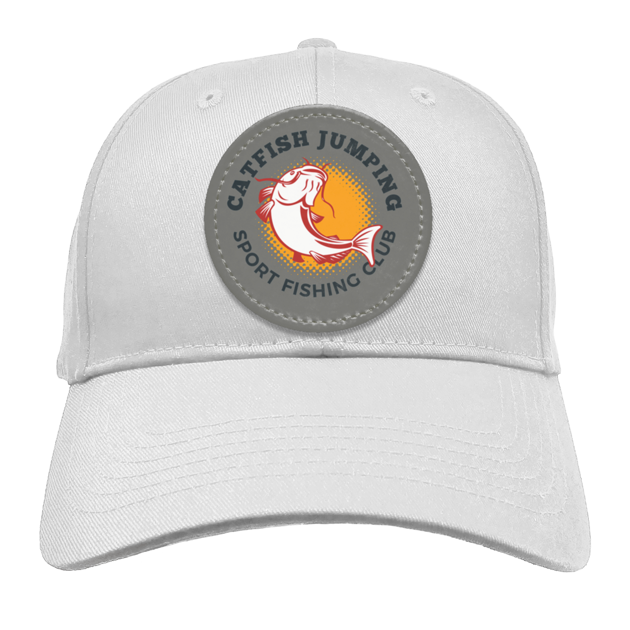 Catfish Jumping Trucker Snap Back - Patch