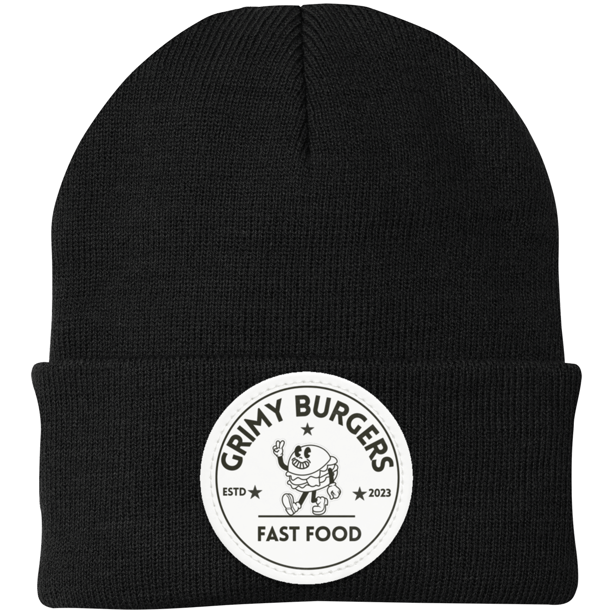 Grimy Burgers Knit Cap - Patch
