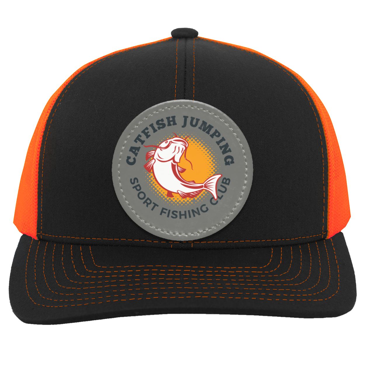 Catfish Jumping Trucker Snap Back - Patch