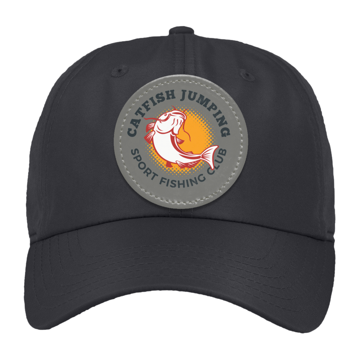 Catfish Jumping Trucker Snap Back - Patch