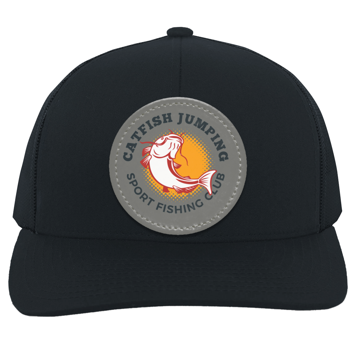 Catfish Jumping Trucker Snap Back - Patch