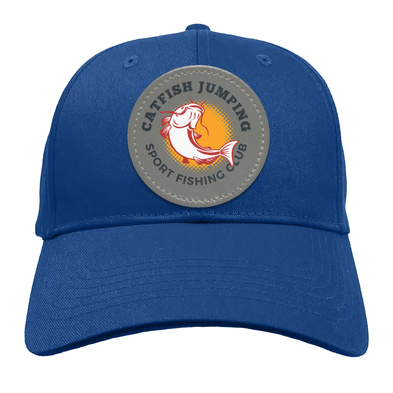 Catfish Jumping Trucker Snap Back - Patch
