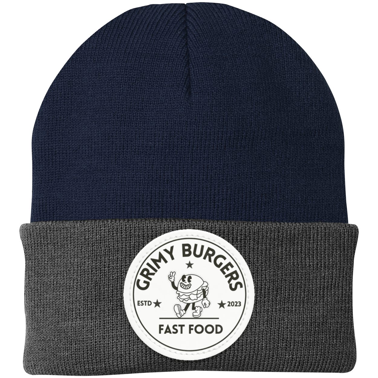 Grimy Burgers Knit Cap - Patch