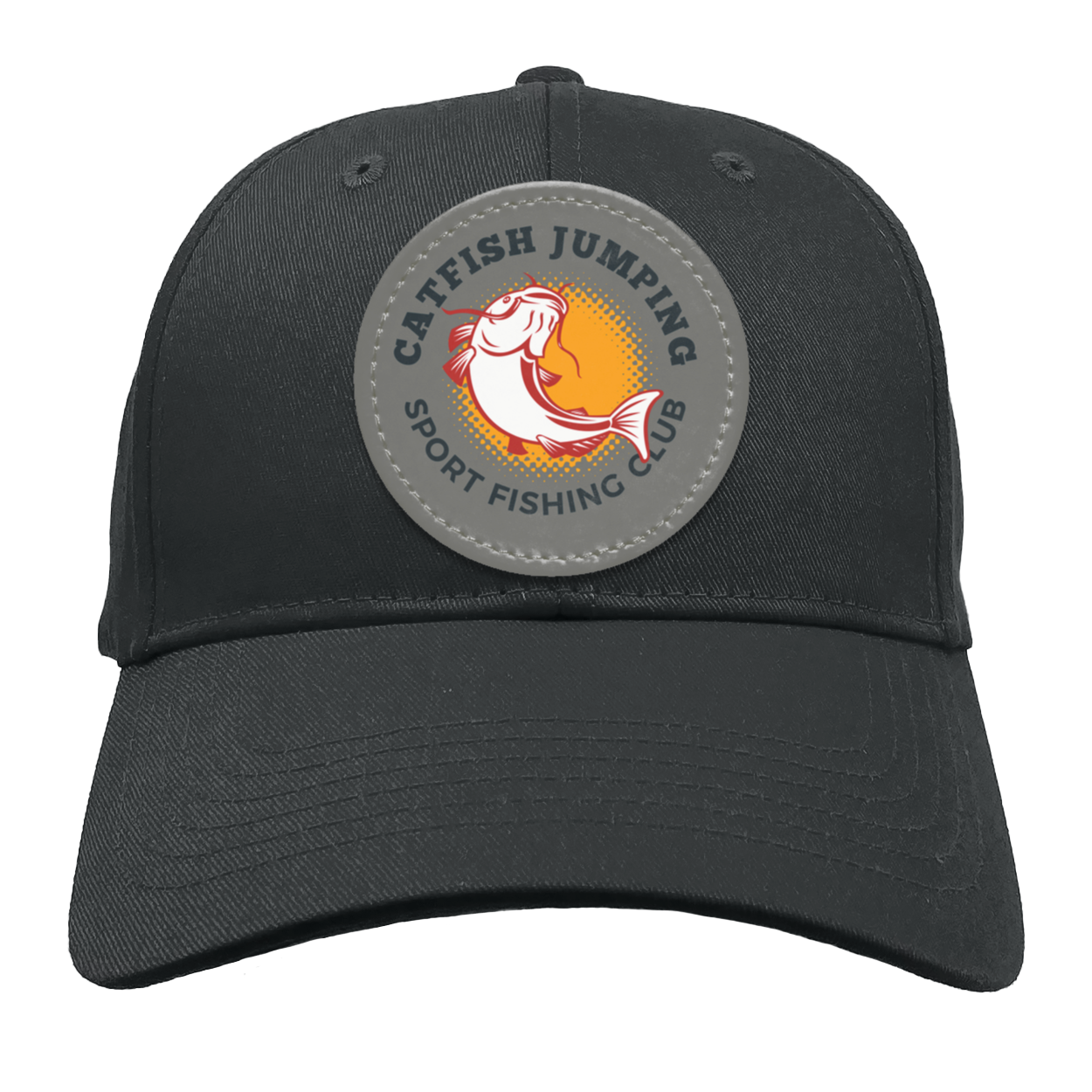 Catfish Jumping Trucker Snap Back - Patch