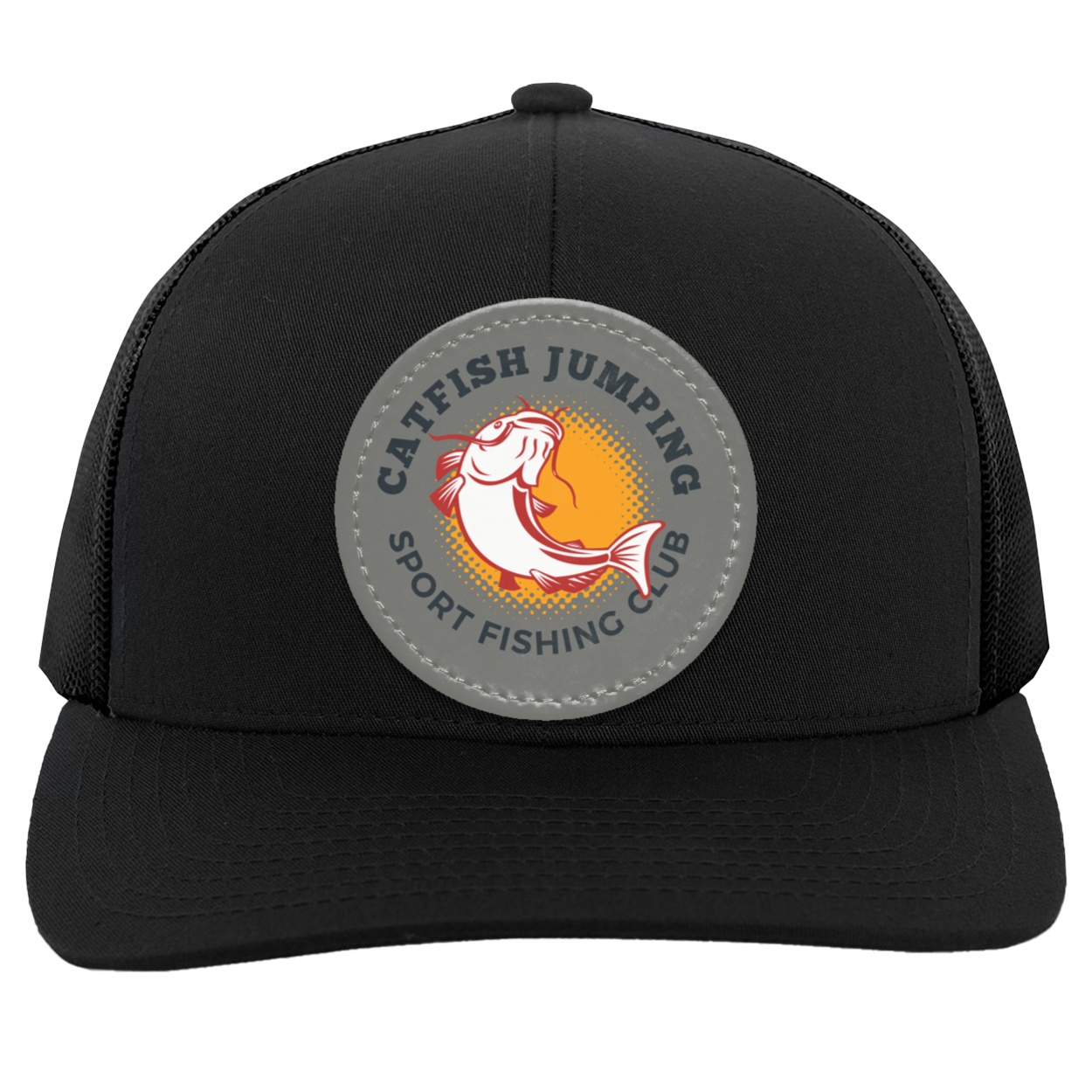 Catfish Jumping Trucker Snap Back - Patch