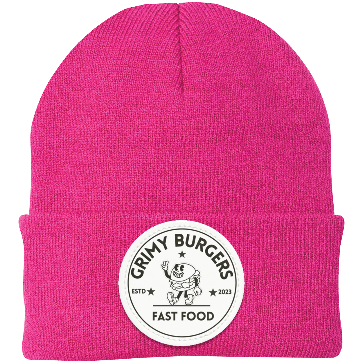 Grimy Burgers Knit Cap - Patch