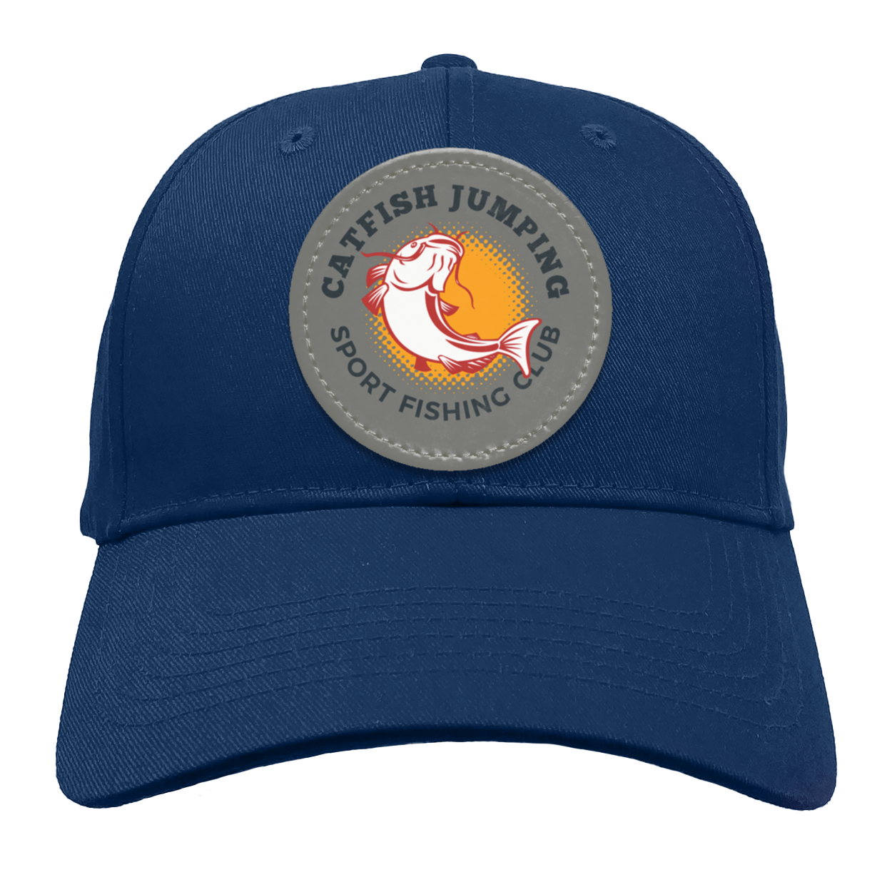 Catfish Jumping Trucker Snap Back - Patch