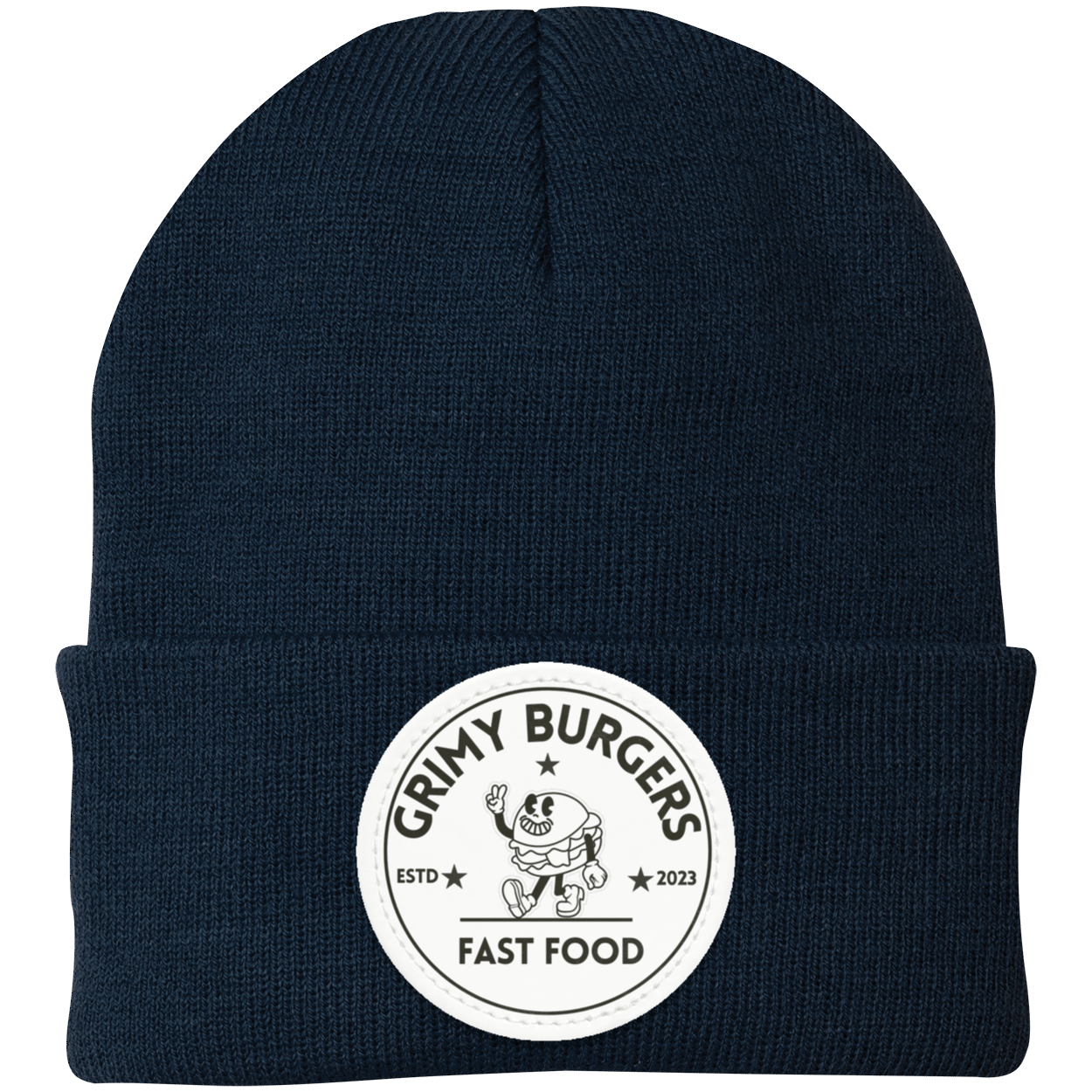 Grimy Burgers Knit Cap - Patch