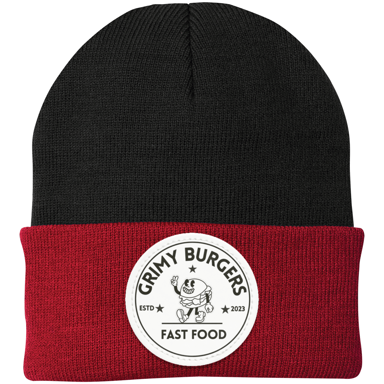 Grimy Burgers Knit Cap - Patch