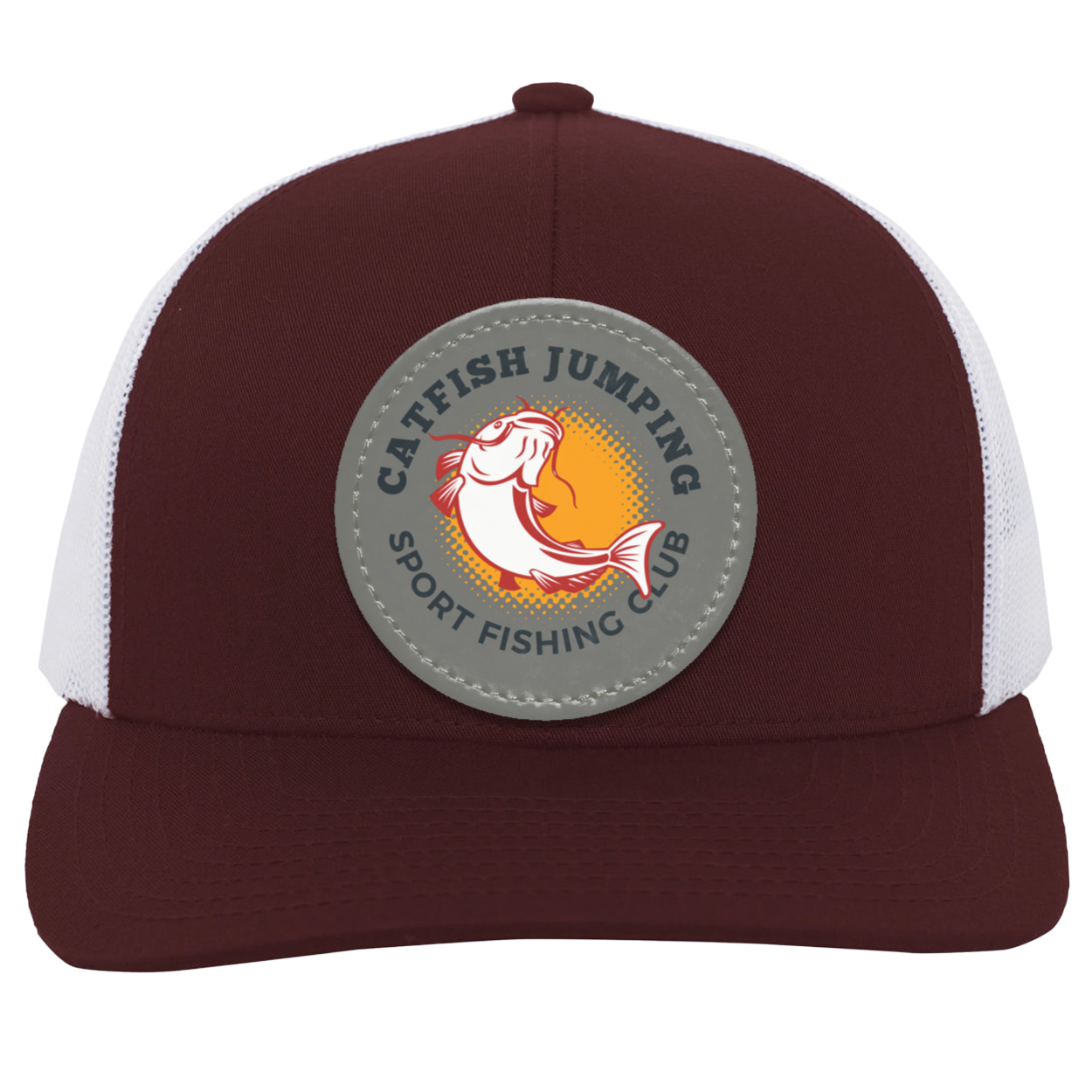 Catfish Jumping Trucker Snap Back - Patch