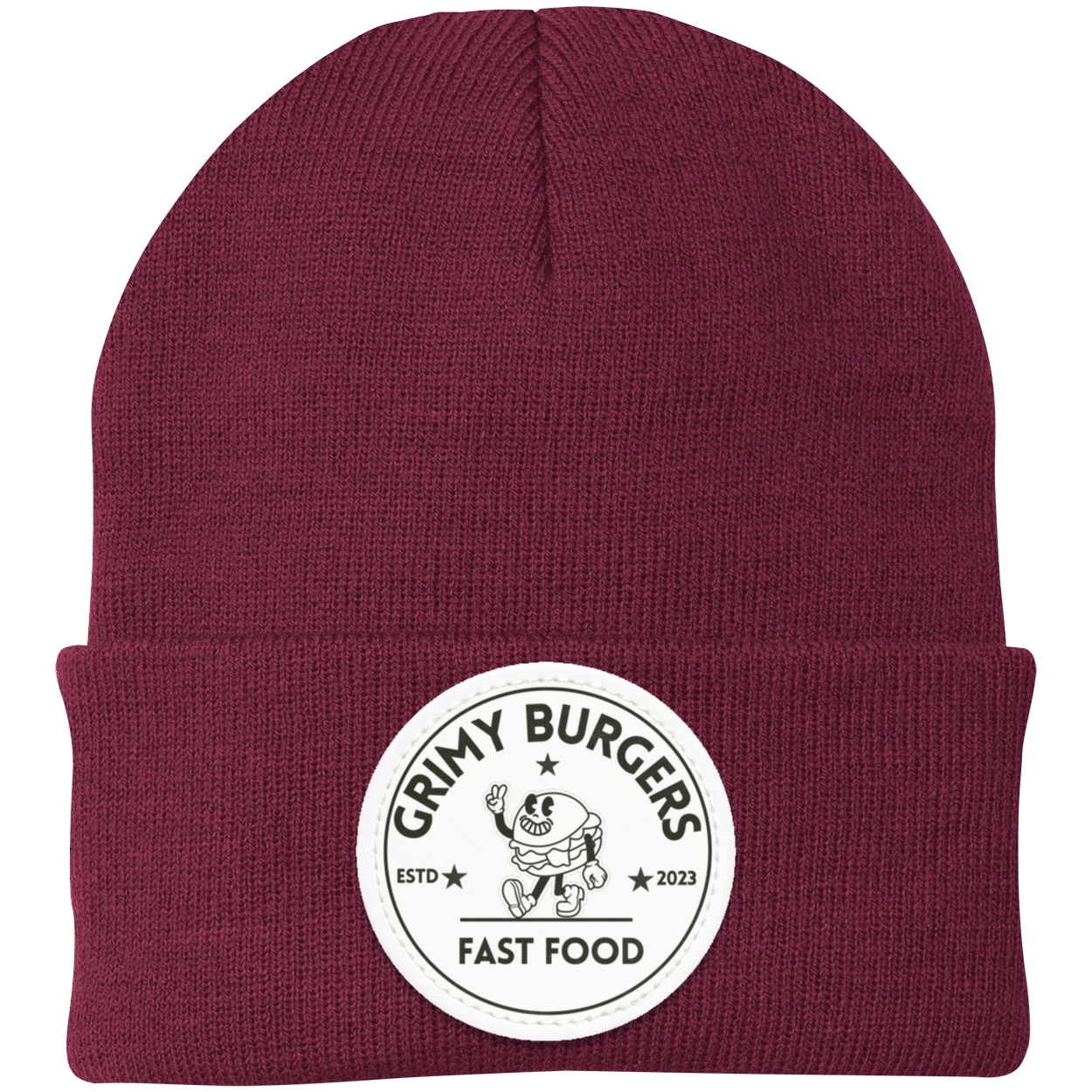 Grimy Burgers Knit Cap - Patch