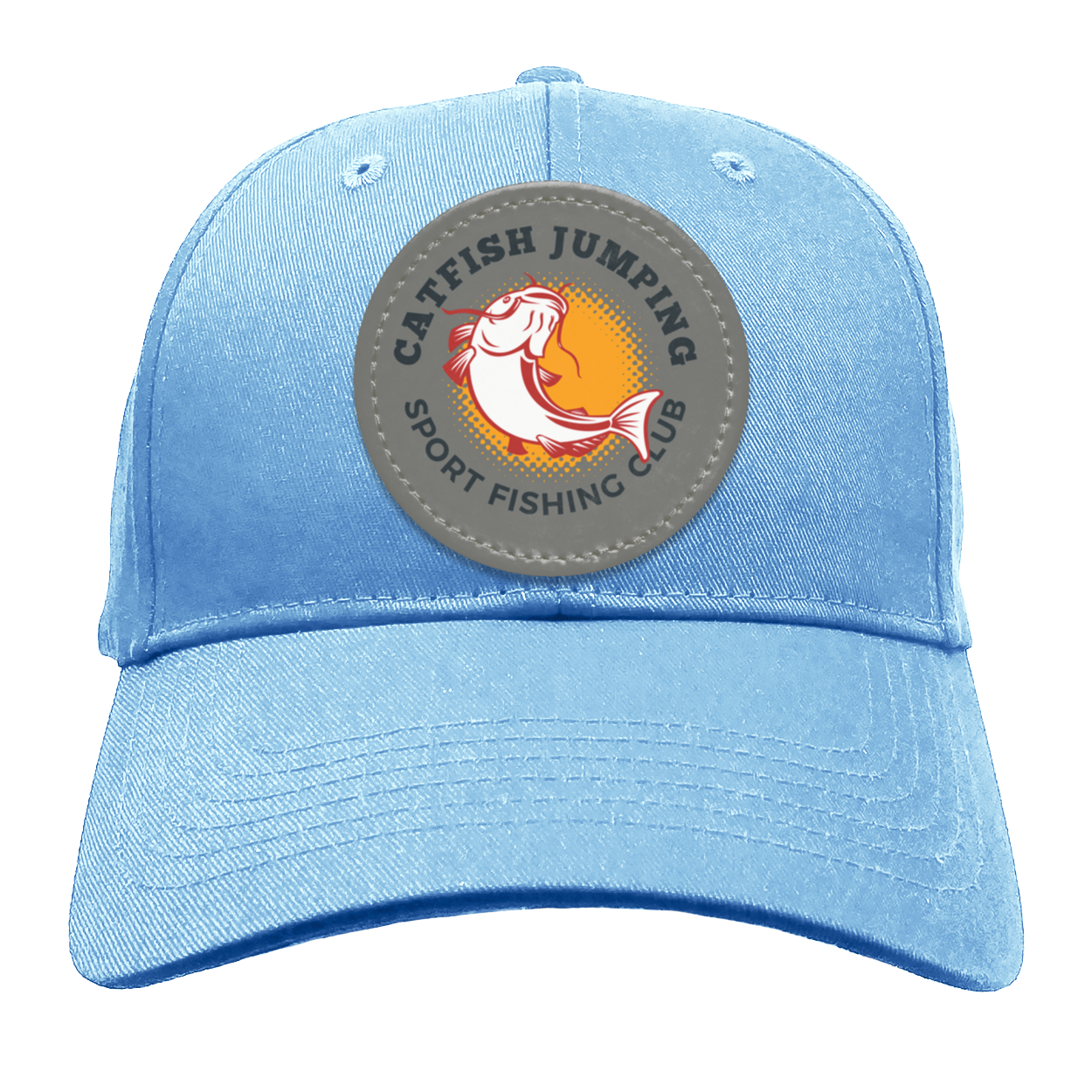 Catfish Jumping Trucker Snap Back - Patch