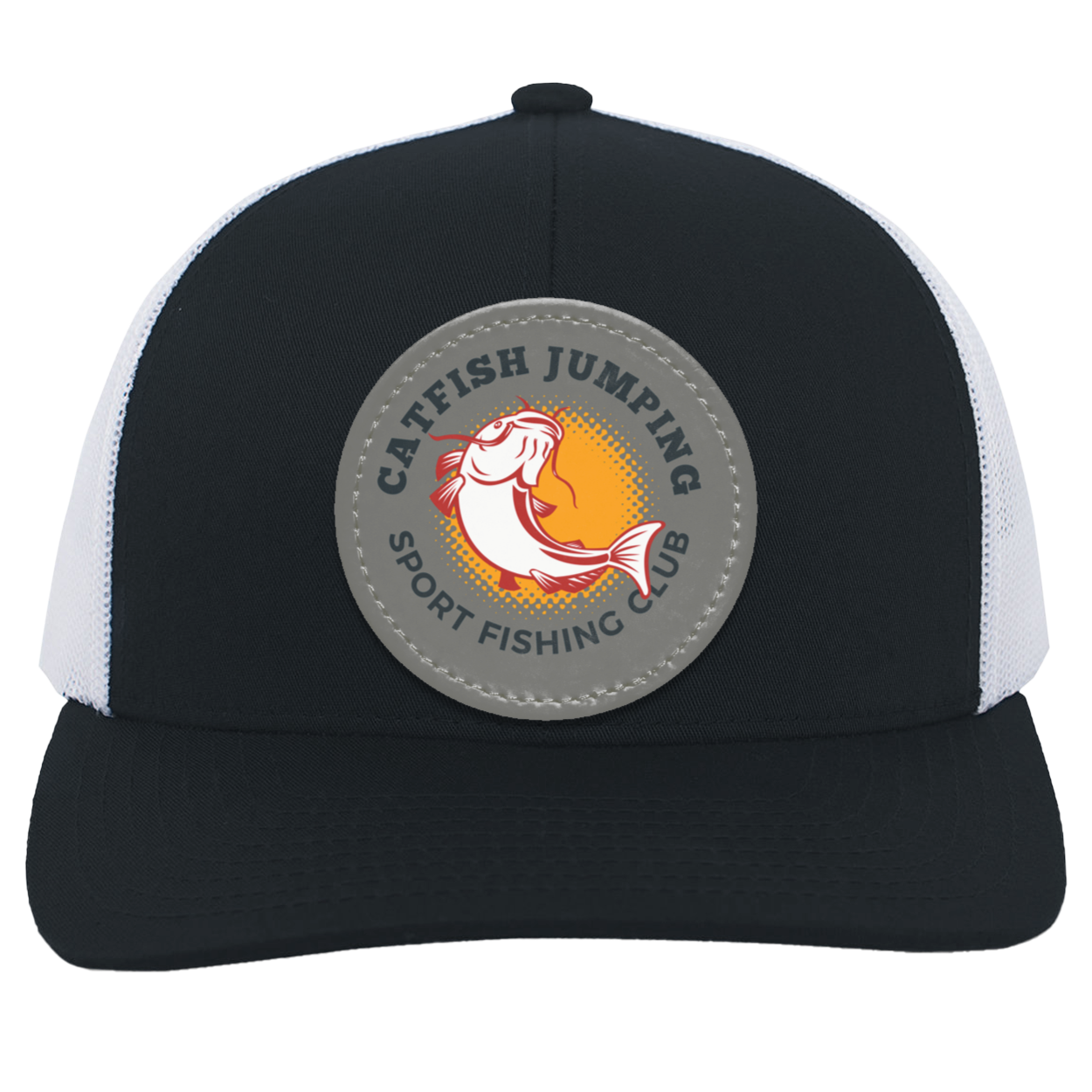 Catfish Jumping Trucker Snap Back - Patch