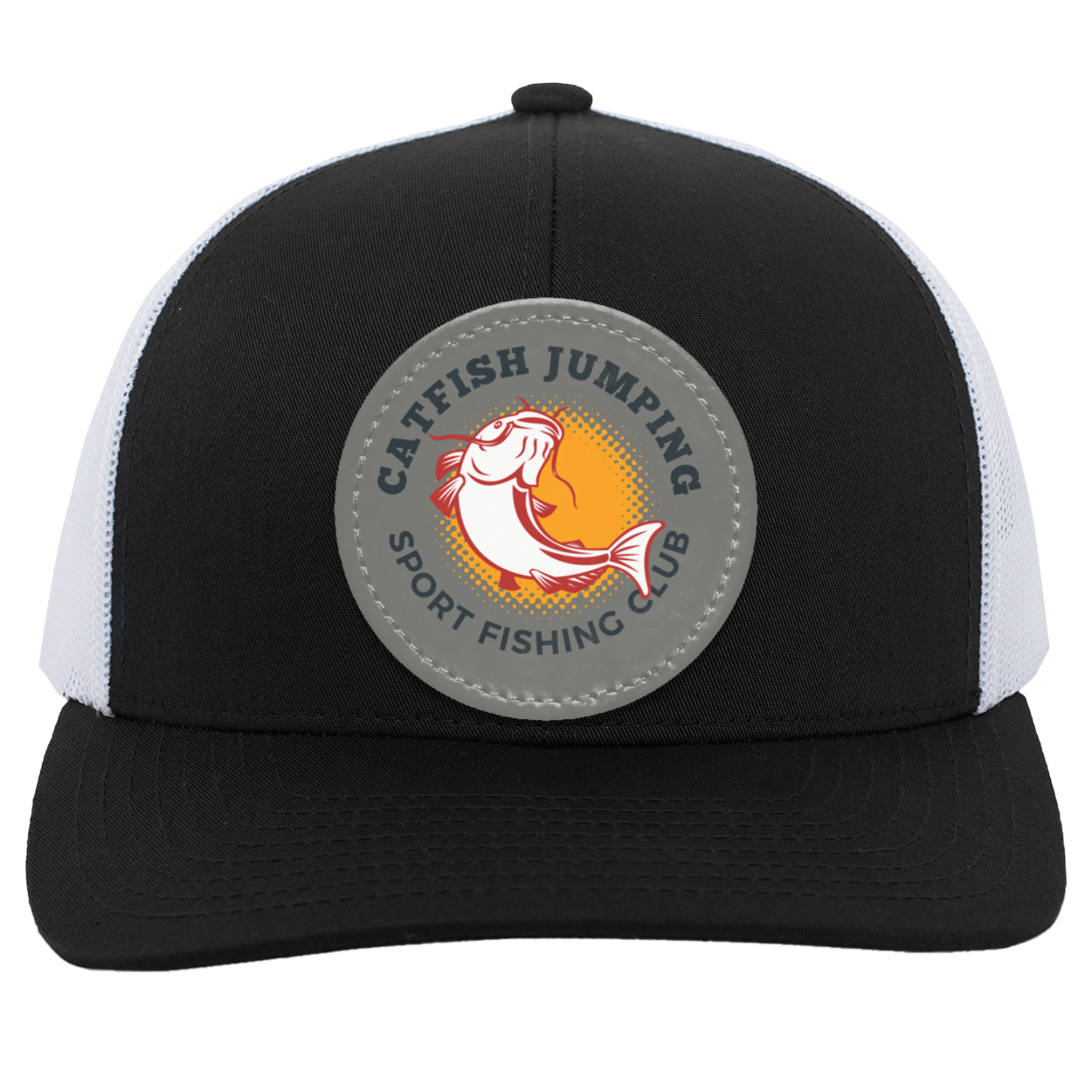 Catfish Jumping Trucker Snap Back - Patch