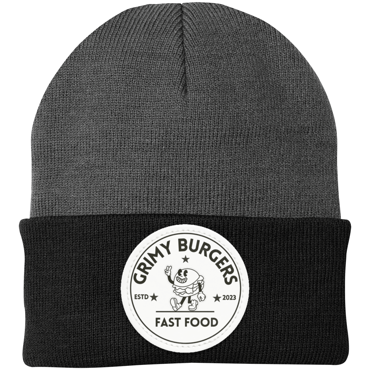 Grimy Burgers Knit Cap - Patch