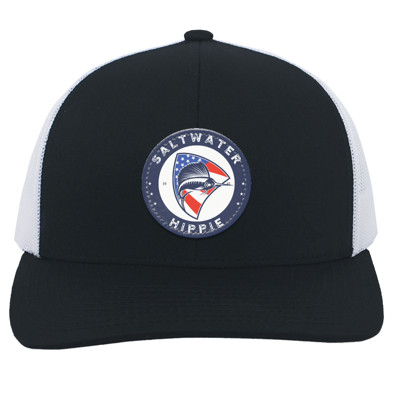 American Saltwater Hippie Trucker Snap Back - Patch