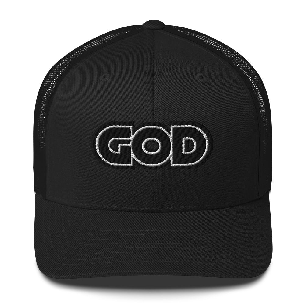 GOD Stitched Trucker Cap