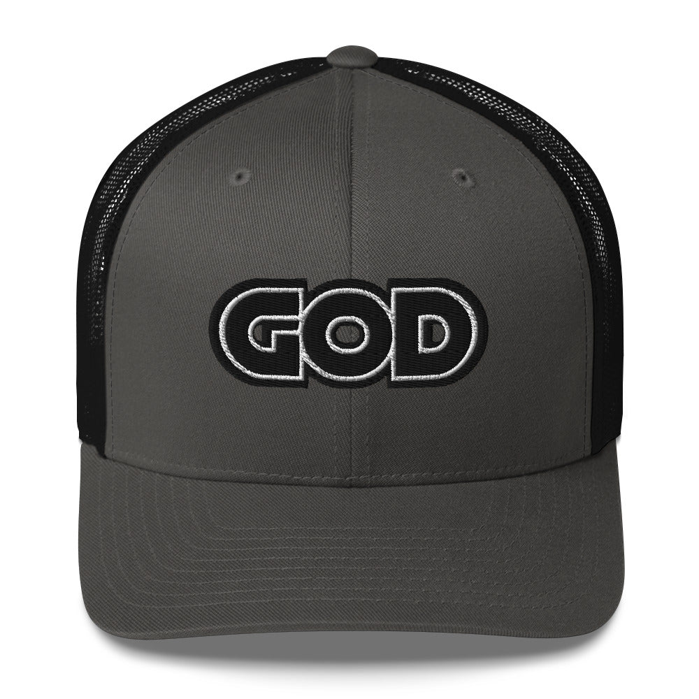 GOD Stitched Trucker Cap