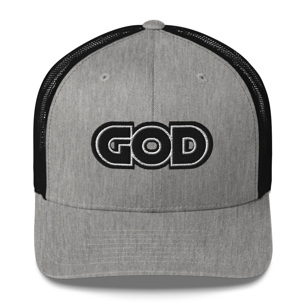 GOD Stitched Trucker Cap