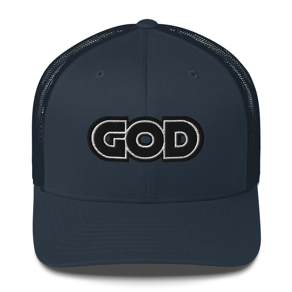 GOD Stitched Trucker Cap