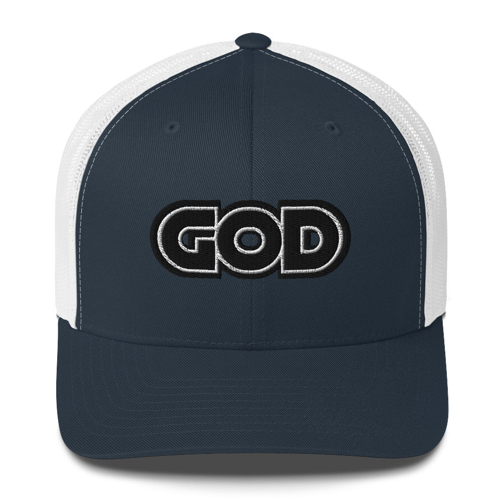 GOD Stitched Trucker Cap