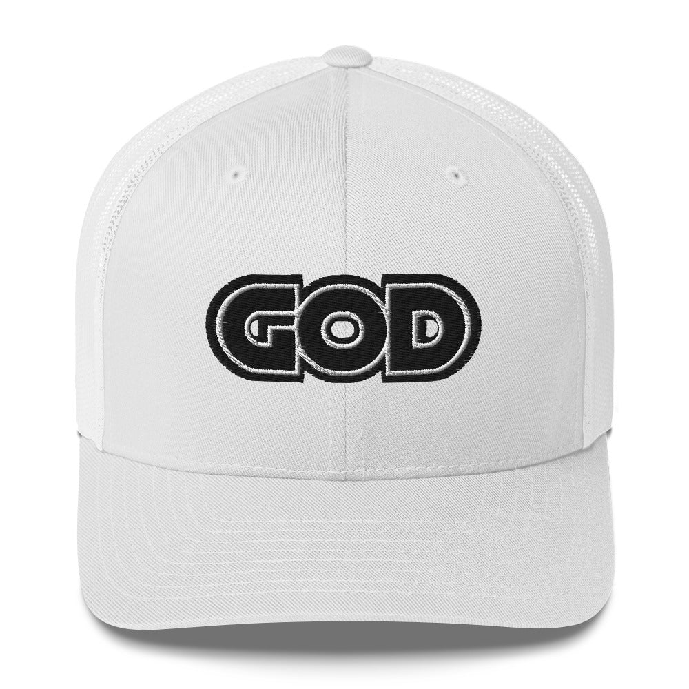 GOD Stitched Trucker Cap