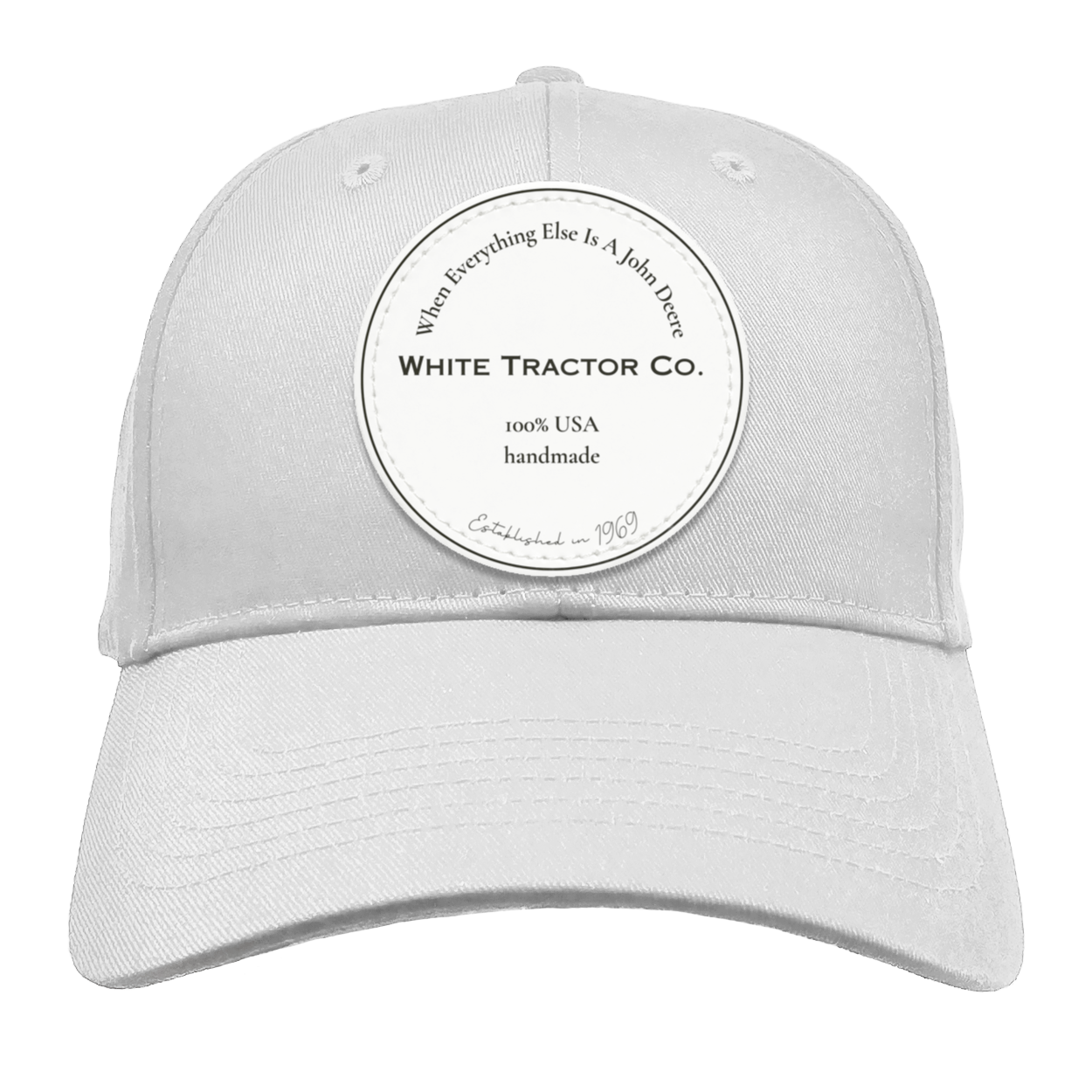 White Tractor Co Structured Twill Cap