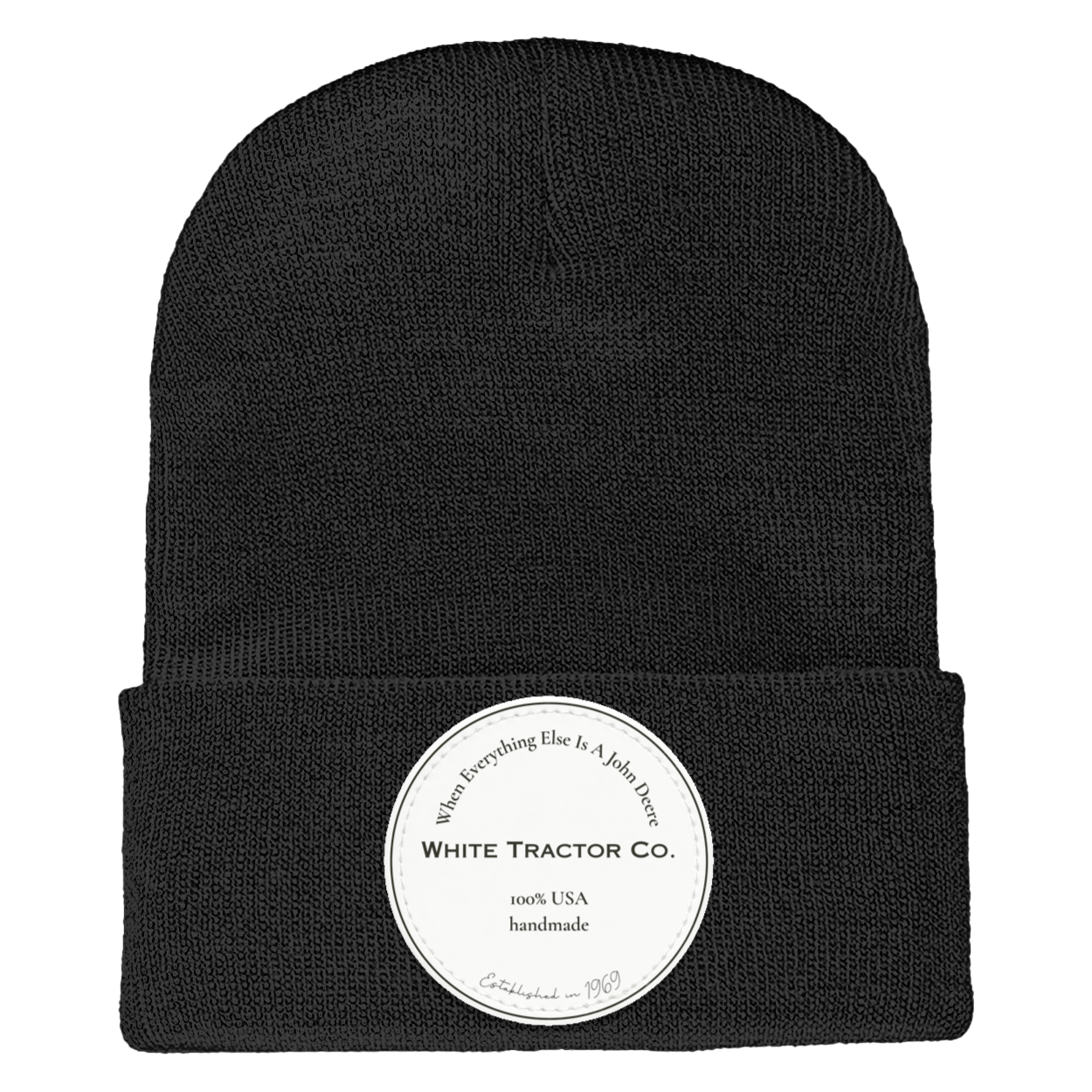 White Tractor Co Adult Cuffed Knit Beanie