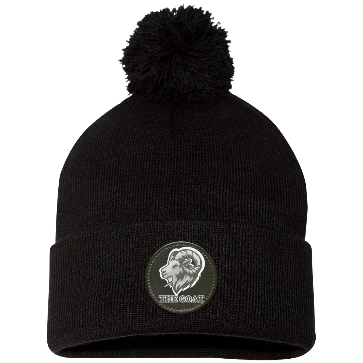 The Goat Pom Pom Knit Cap - Patch