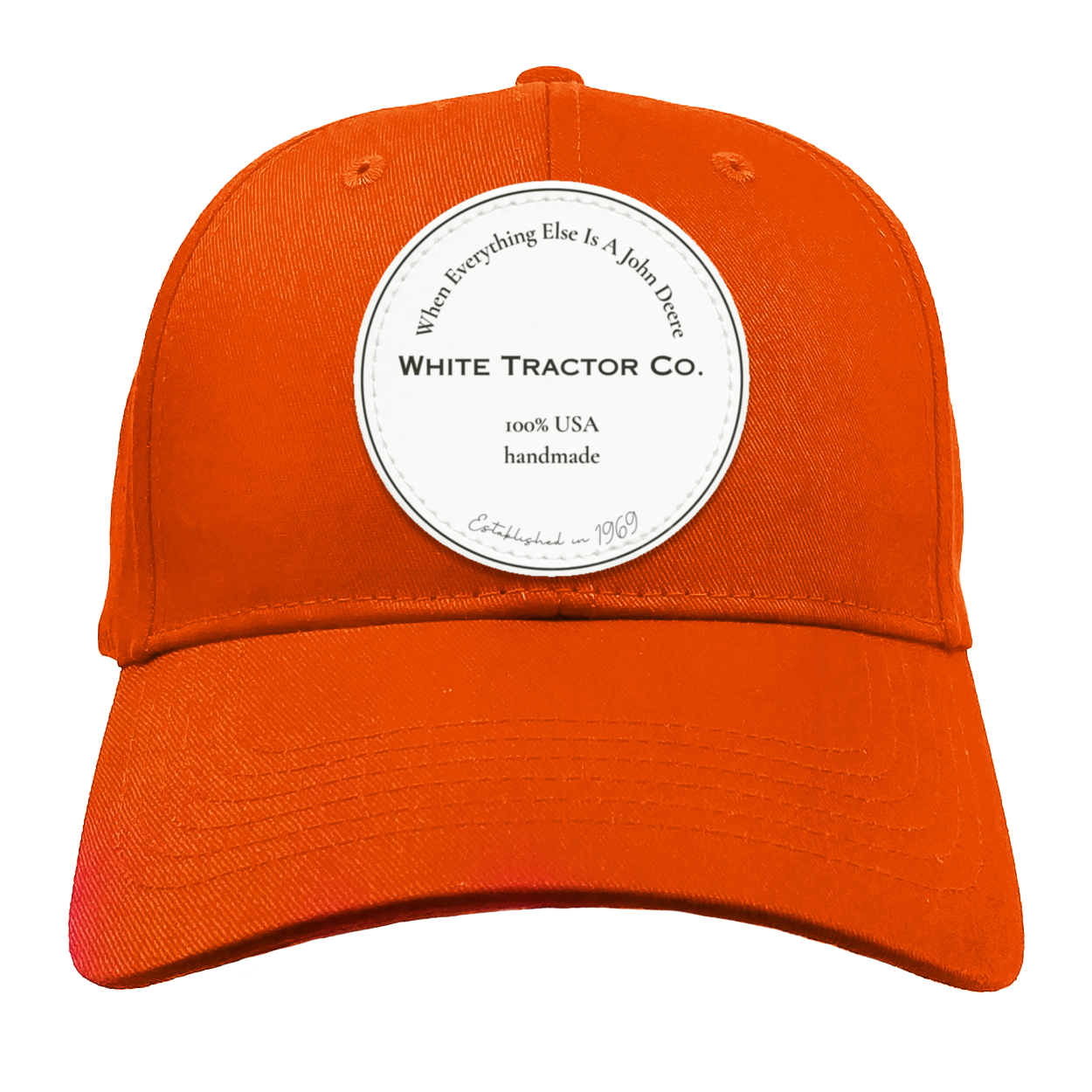 White Tractor Co Structured Twill Cap