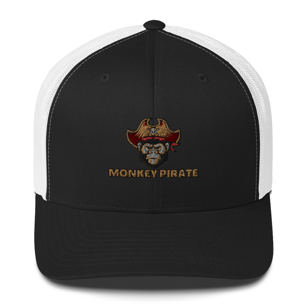 Monkey Pirate Trucker Cap