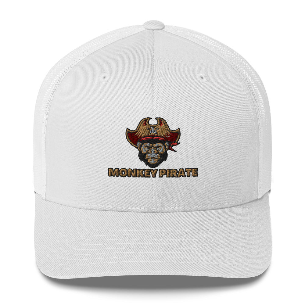 Monkey Pirate Trucker Cap